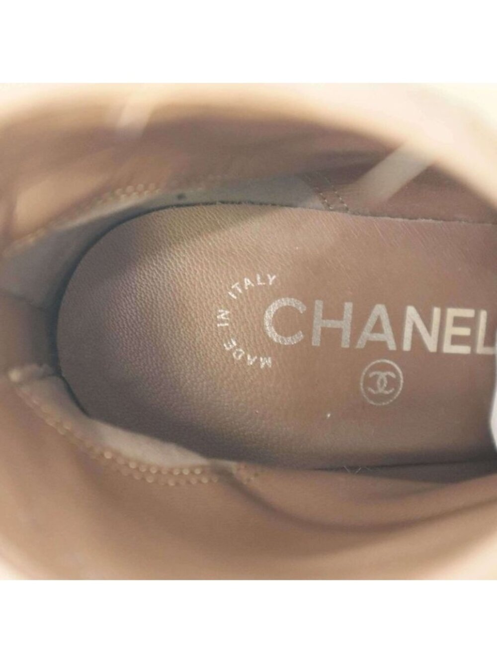 Chanel 10 AW Fur Short Boots Beige 36 - Picture 5 of 10